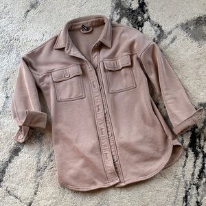Women's Tan Button Down Shirt